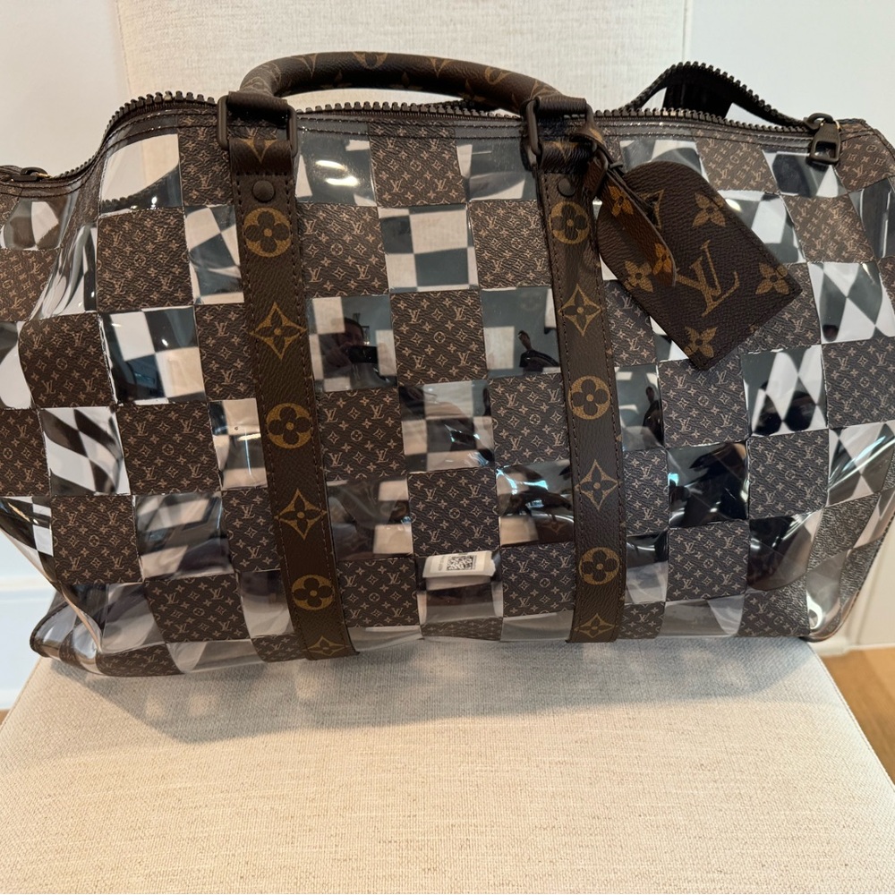 BRAND NEW Louis Vuitton Monogram Chess Keepall Bandouliere 50